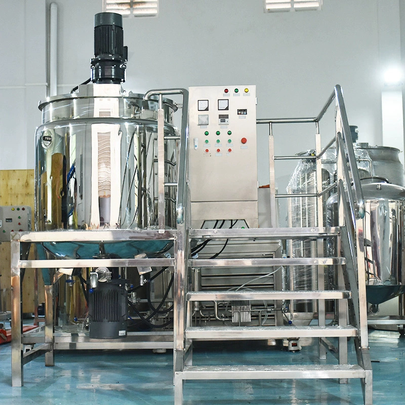 厂家现货出售1吨电加热均质搅拌锅洗发水沐浴露搅拌罐洗涤搅拌机