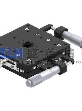 供应XY轴LY80-RB精密超薄型交叉导轨微调手动位移平台XYSPG80-CR