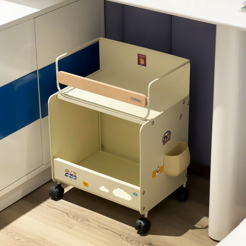 书包置物架可移动小推车多层桌下放书本神M器架边几收纳柜落地书