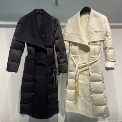 【大娇来了】中长款白鹅绒服女2025冬季新款保暖羽绒服YX25511