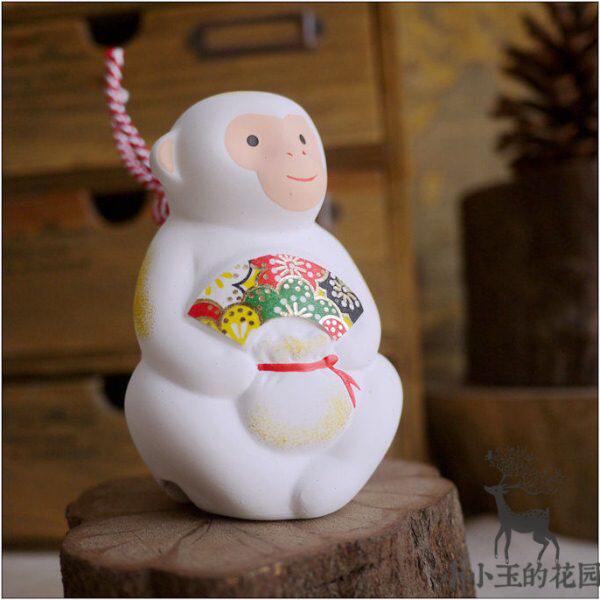 日式猴子晴天娃娃陶瓷摆件店铺橱窗摄影道具创意家居饰品工艺品