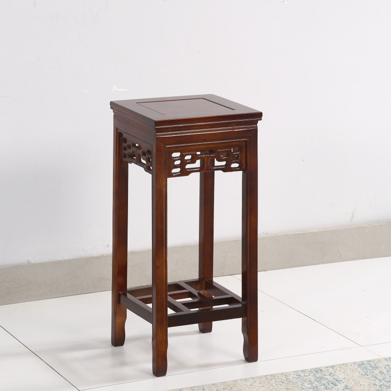 实木花架花几家用阳台客厅落地盆A景架仿古红木绿萝爬藤多层置物