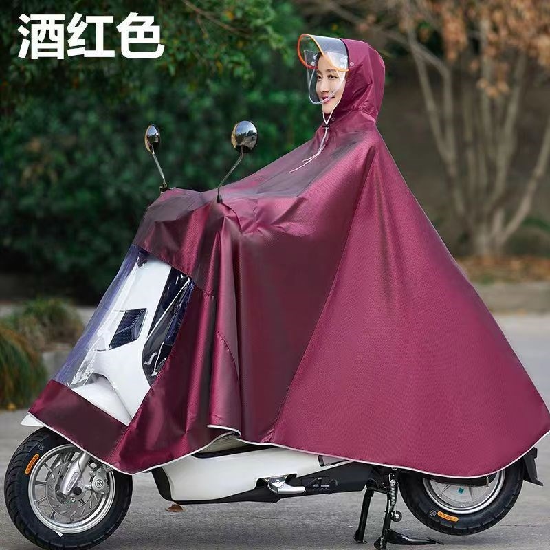 电动车雨衣男女2024新款雨披防暴D加大加厚全身遮脚专用双单人亲