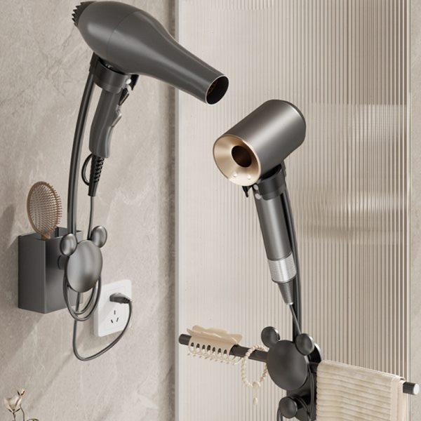 太空铝懒人吹风机支架免手拿卫生间风筒架免打孔多功能毛巾杆挂钩,家庭/个人清洁工具,吹风机置物架,淘宝优惠券,粉丝福利购,淘宝优惠卷