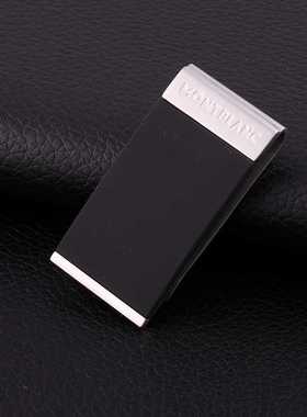 Mon 经典万家316L精钢打造黑色橡胶零钱夹商务