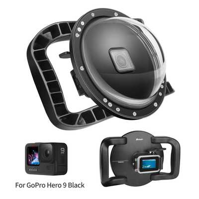 For Gopro13/12/11/10/9 潜水面罩鱼眼 hero10球面分水镜dome por
