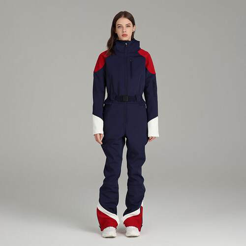 SEARIPE/雪怡派专业双板修身连体滑雪服女加绒防水保暖滑雪服套装