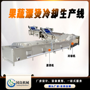 速冻包子工厂青菜漂烫生产线 山野菜清洗漂烫杀青设备