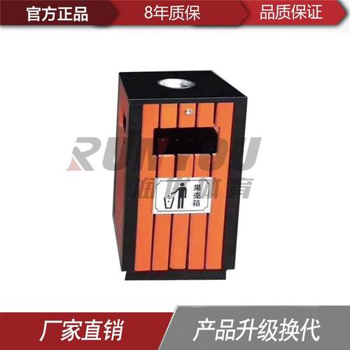 户外垃圾桶果皮箱镀锌板分类垃圾桶环卫果皮箱室外单筒垃圾箱