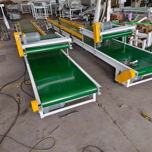 25kg面粉腻子粉砂浆瓷砖胶双层皮带压包码垛皮带输送机