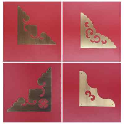 现货速发门环大门拉手新中式纯铜方形复古加厚门钹U别墅实木大门