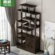 摆件客厅摆展示柜茶叶放实木柜架子新中式 博古架茶室多宝阁置物架