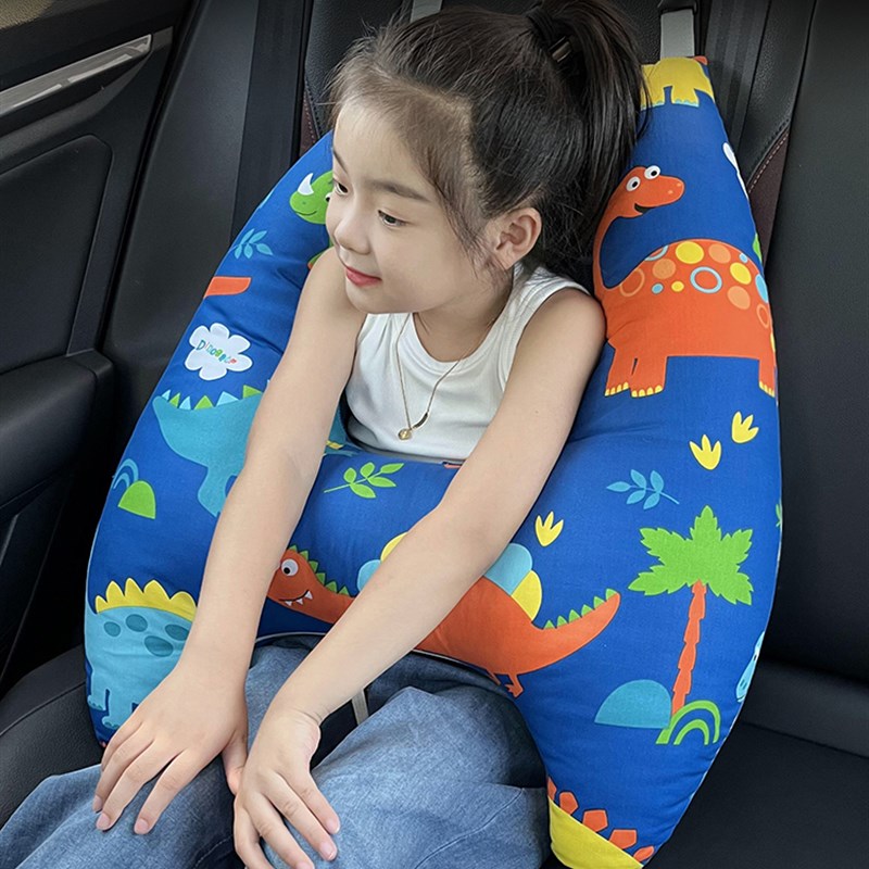 汽车安全带防勒脖宝宝抱枕靠枕枕头儿童车上用睡觉神器车载护肩套