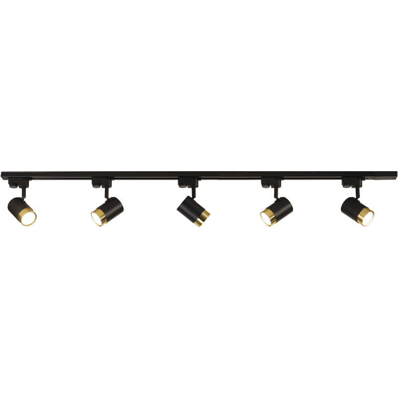 明装轨道灯射灯led天花灯家用创意客厅无主灯商铺商用COB导轨筒灯