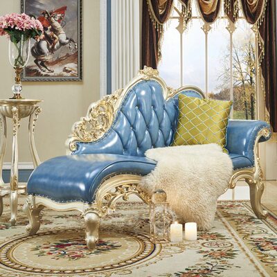 仿古贵妃躺椅实木美人榻单人卧室床尾沙发小欧式太妃椅轻奢