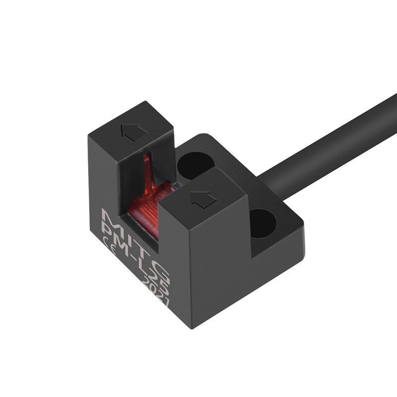 小型槽型光电开关U型传感器PM-K25限位感应PM-L25常开NPN防水带线