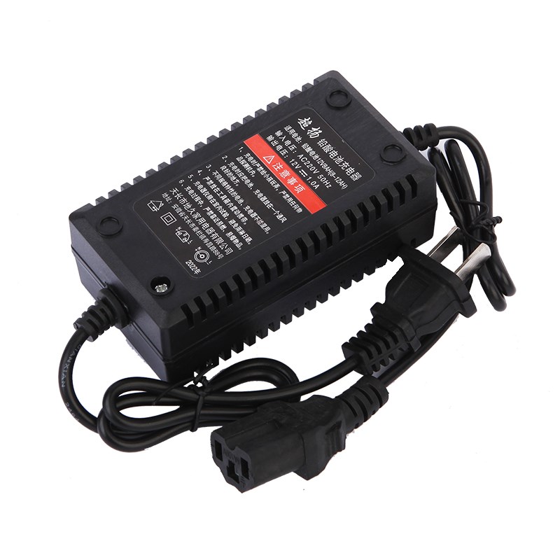 12V铅酸电池锂电池专用充电器施肥器喷雾器配件农用多功能撒肥机