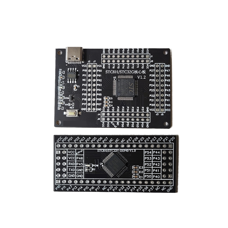 STC32G12K128 单片机开发学习核心板小系统板兼容STC89 DIP40模块