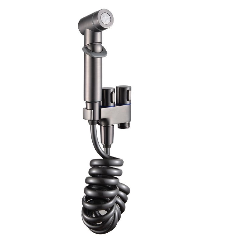 全铜一进二出三角阀门三通马桶喷枪妇洗神器洗衣机双开双头水龙头