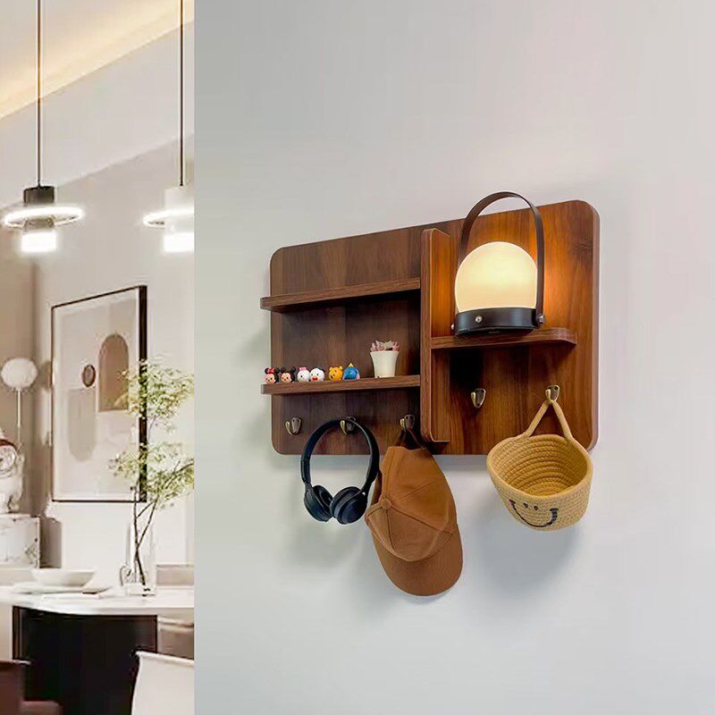 电表箱装饰画遮挡实木黑胡桃极简风配电闸箱改造挂画网红遮丑神器