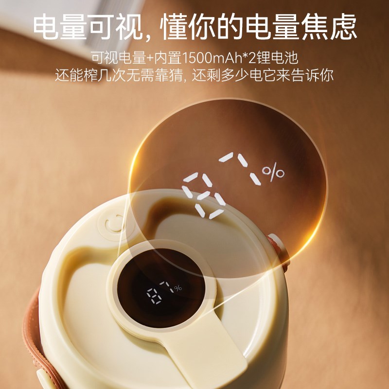 康宁榨汁杯双层玻璃榨汁机小型便携式家用电动炸果汁机新款可碎冰