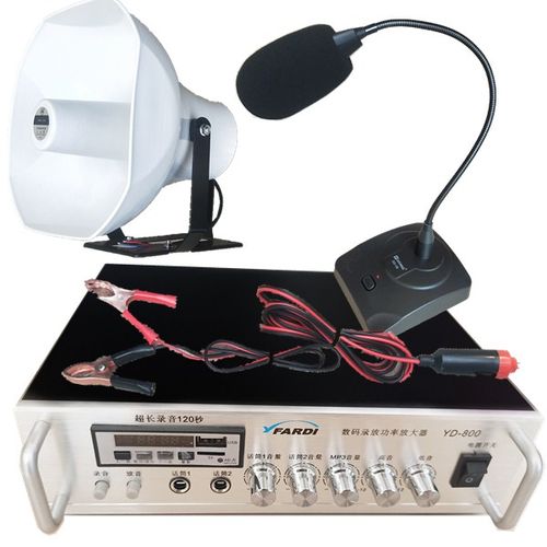 220V 12V两用大功率100W功放机扩音嗽叭农村广播户外宣传高音喇叭