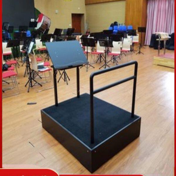 厂家现货和声牌管弦乐队学校实木折叠演出大合唱音乐指挥台谱台