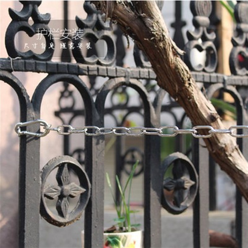 加粗304不锈钢晾衣绳子室外防滑晒衣绳防风凉衣绳铁链条晾被钢丝