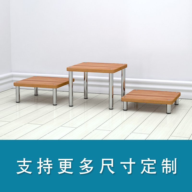 定制单层架托架桌面落地简易底增高底座置物架底架隔板小架子升高