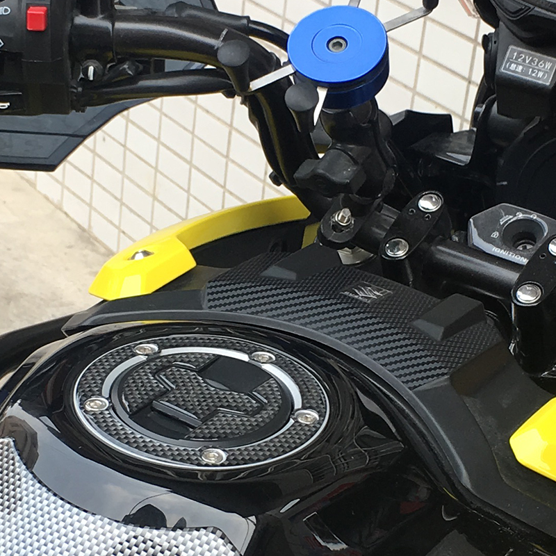 适用于铃木Gw250A国四油箱盖贴防刮贴GSX/DL250黑色软胶立体加油