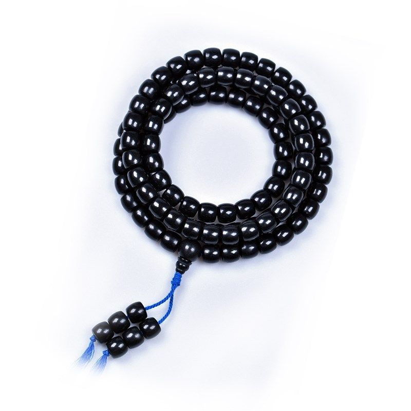 收藏级风化包浆开片老菩提根手串念珠108颗桶珠文玩手持盘串佛珠