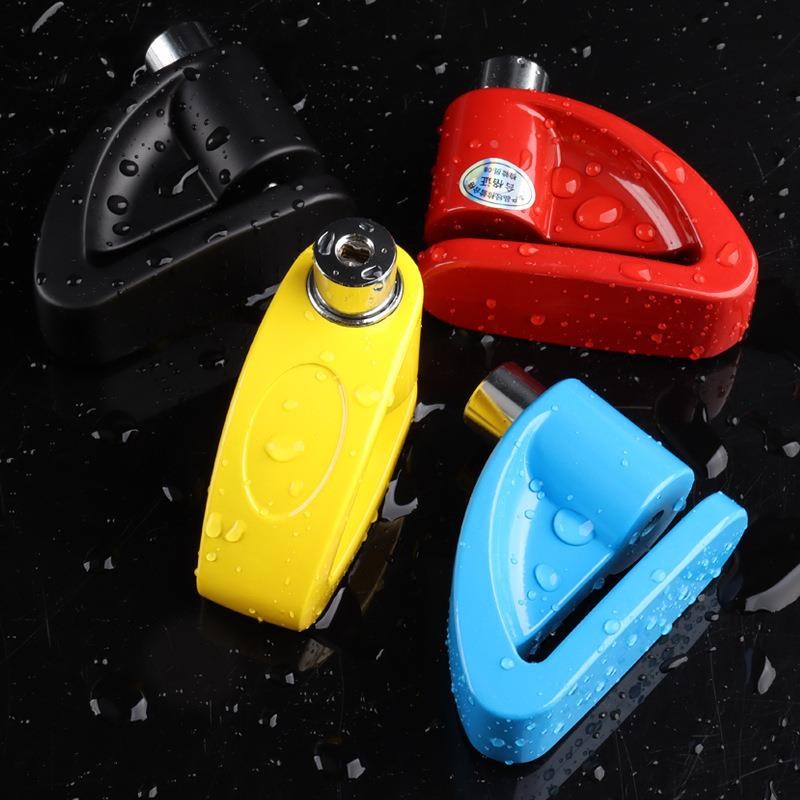 现货摩托车锁防盗锁电动车踏板电瓶车碟刹锁山地车自行车碟盘定制