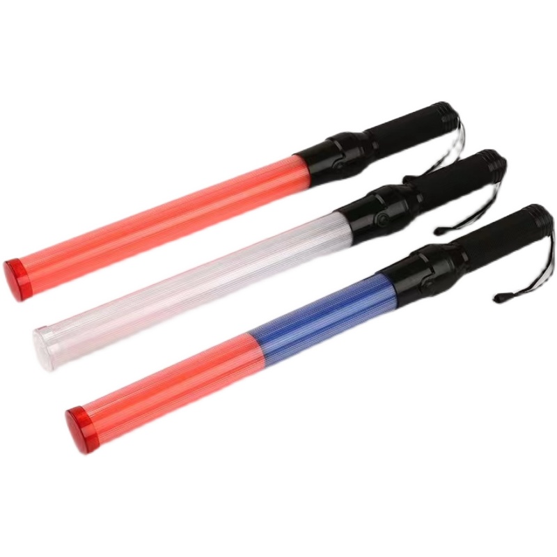 交通指挥棒萤光棒LED爆闪指挥棒消防棒火灾救生警示灯指挥送电池