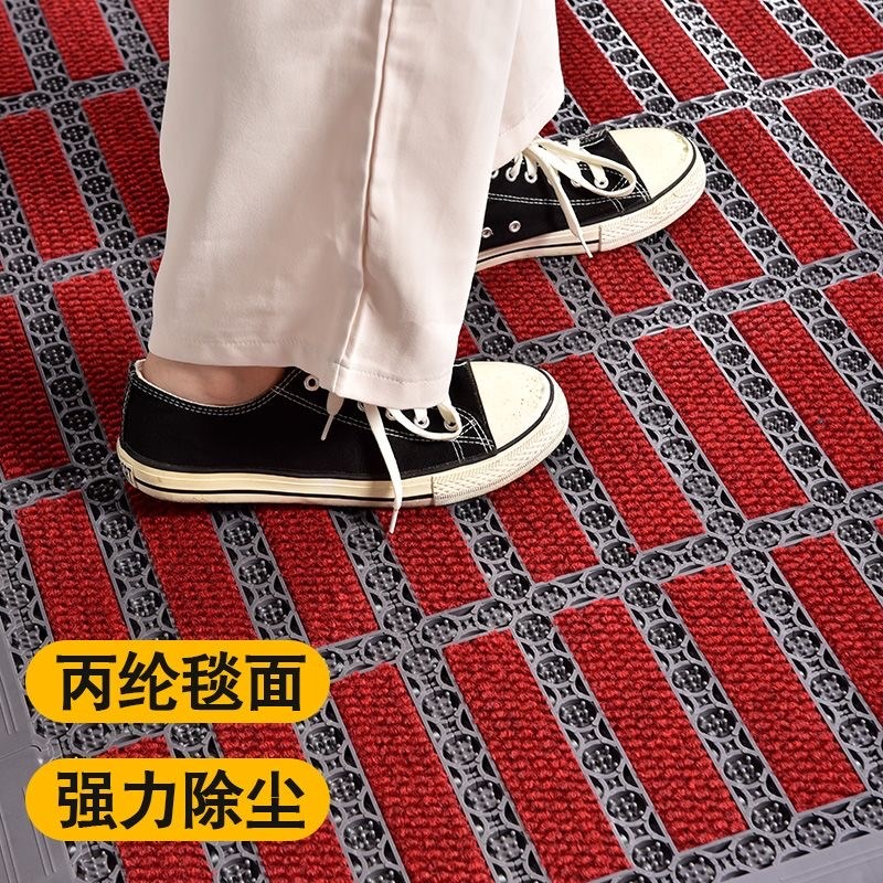 商用模块拼接防滑除尘垫室外刮泥蹭土脚垫酒店门口镂空地垫地毯