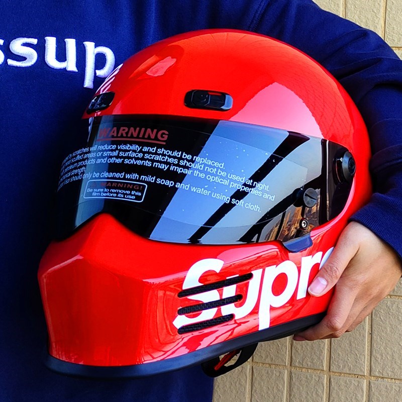 超轻玻璃钢覆古头盔男女机车卡丁车摩托车全盔四季猪鼻盔