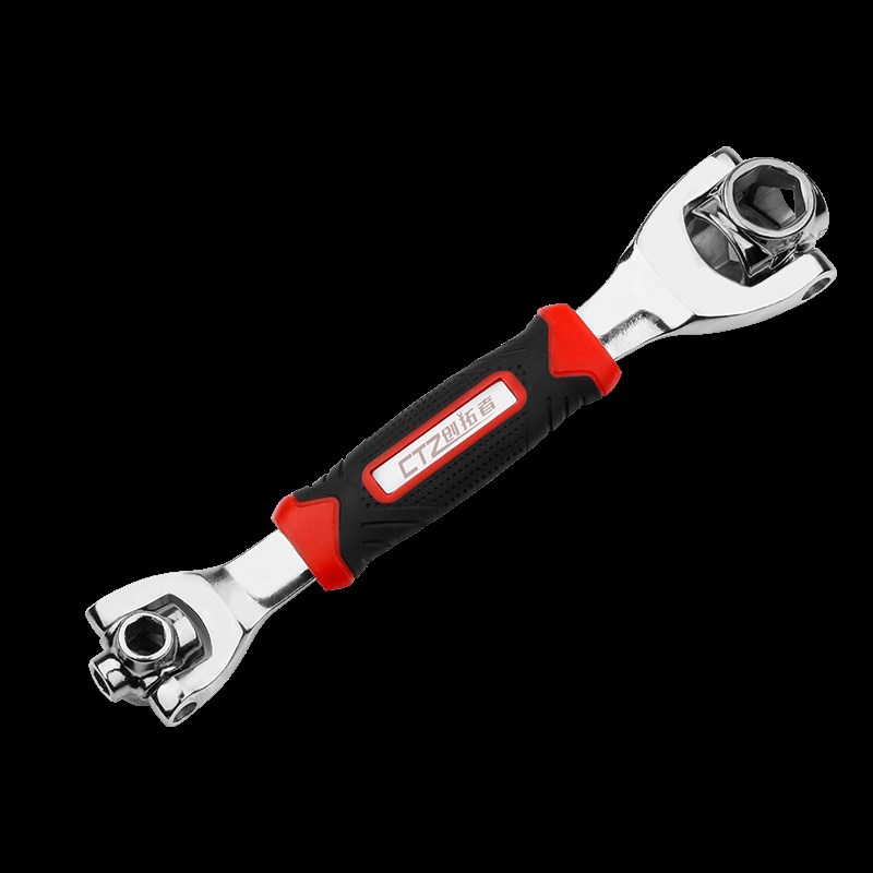 8合1套筒扳手八合一狗骨头扳手多功能旋转多头扳手工具 万能扳手