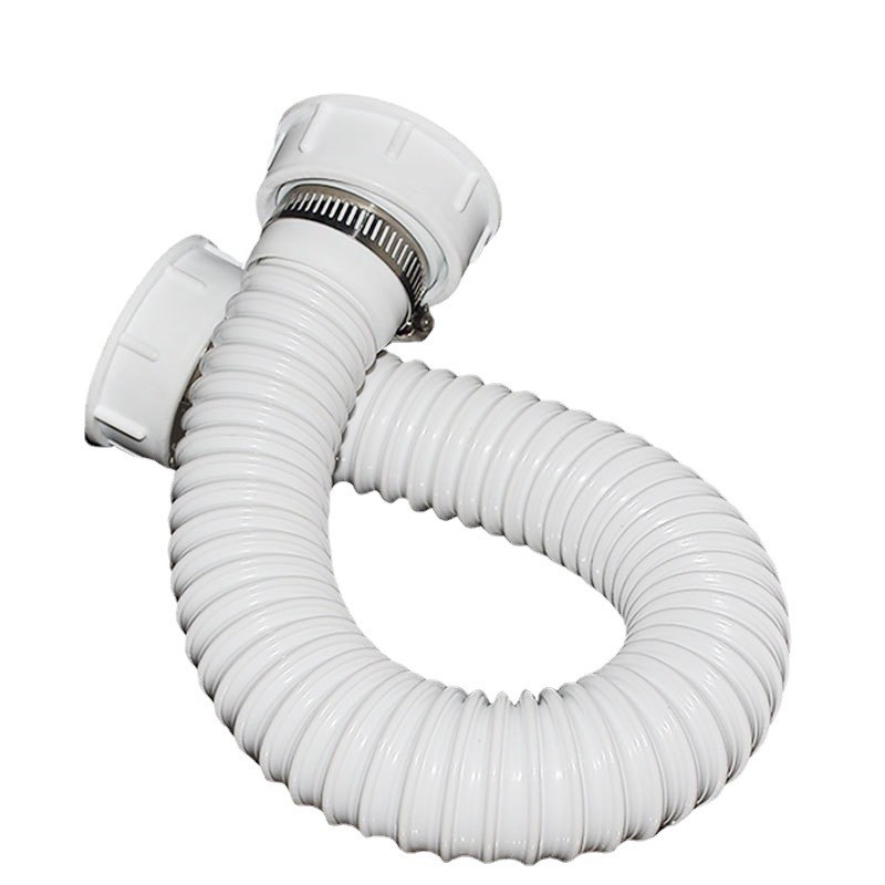 洗菜盆下水管厨房双槽不锈钢水槽垃圾处理器双接头连接管排水配件