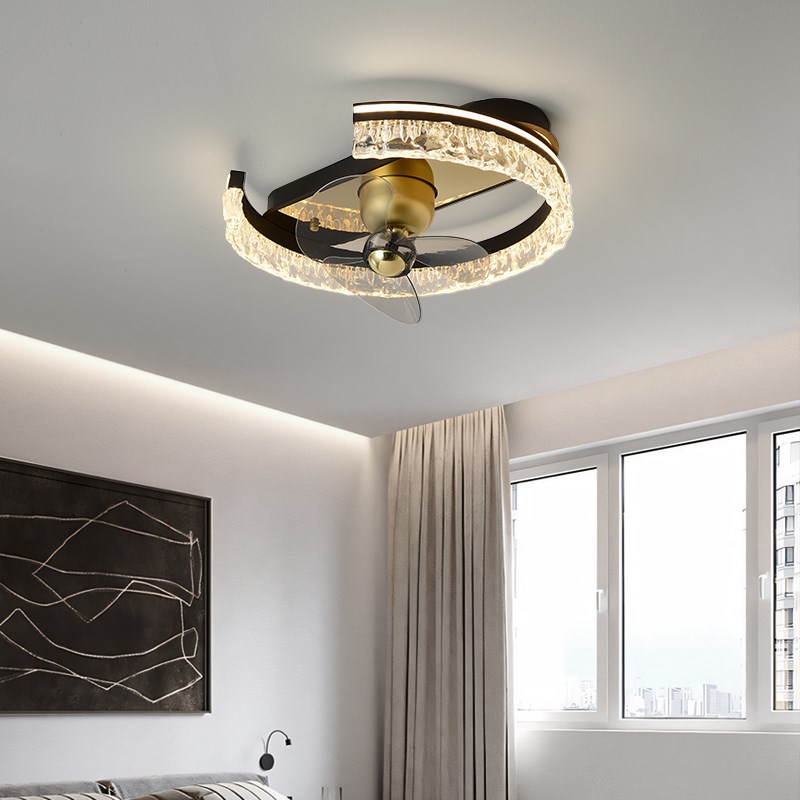 风扇灯2025新款客厅主灯意式轻奢一体吊扇灯餐厅卧室套餐吸顶灯具