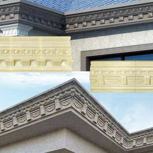 檐屋子房天沟檐水线模型罗马柱模具线口滴外墙腰线檐线条别墅装饰