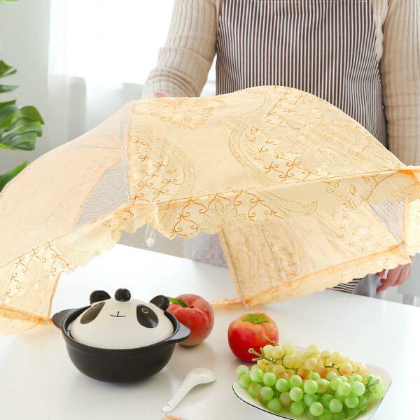 大号圆形长方形罩盖菜罩蝇防食剩菜罩家用罩物菜可折叠欧式餐桌子