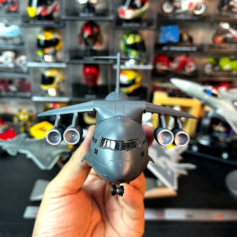 动漫合金飞机模型中国军机Q版x系列运20运输机成品摆件配合金支架