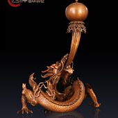 香薰炉龙熏香炉魂 饰铜香炉纯铜珠摆件戏祥纯 紫铜香炉匠泽装