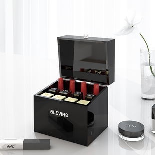 娇兰口红收纳盒ins风小型w精致长管唇釉亚克力桌面整理盒防尘带盖