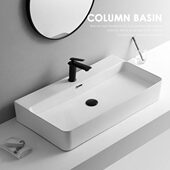 北欧风洗脸盆0台上盆家用轻奢长方形0面盆8陶瓷单盆台上洗手盆060