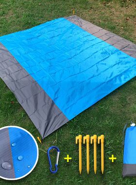 口袋 t现货沙滩垫户外maic露营防水防潮折叠垫pic草坪野餐垫n