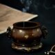 摆件炉大号熏香炉紫铜香炉茶道套仿古龙耳家用创意纯铜香薰炉室内