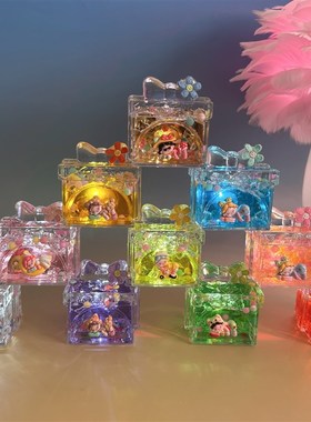 【碎冰瞌睡公主小夜灯礼物盒】10色流沙P公仔书房书桌客厅