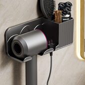 懒人支电吹风收纳壁挂式 置物架浴室风筒吹风机卫生间挂托架免打孔