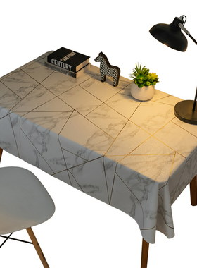 网红北欧餐桌布台布家用qpvc方桌小桌正方形防水防烫防油免洗桌布