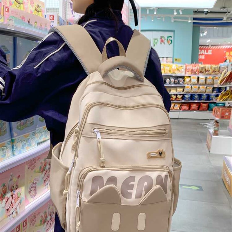 2024新款小学生6年p级初高中大学女生书包大容量防水轻便双肩背包